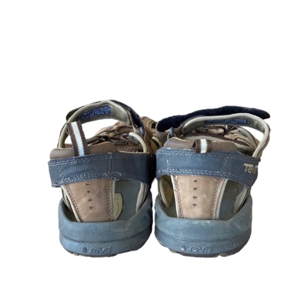 Teva men’s Forebay Sport Hiking strappy leather sandals size 10